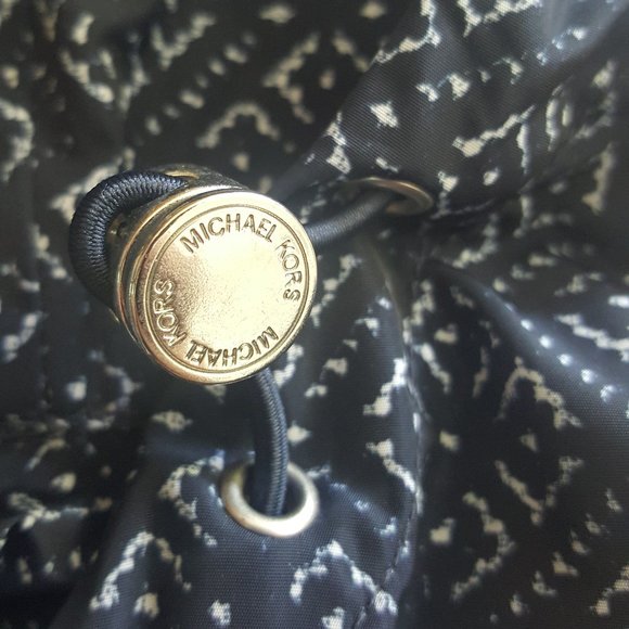 Women's Michael Kors Navy Blue Full Zip Rain Jacket Lined Size L - Picture 13 of 15